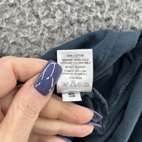 American Giant Dress Women Small Green Cotton Casual T Shirt Side Slit Long Midi - Picture 10 of 11